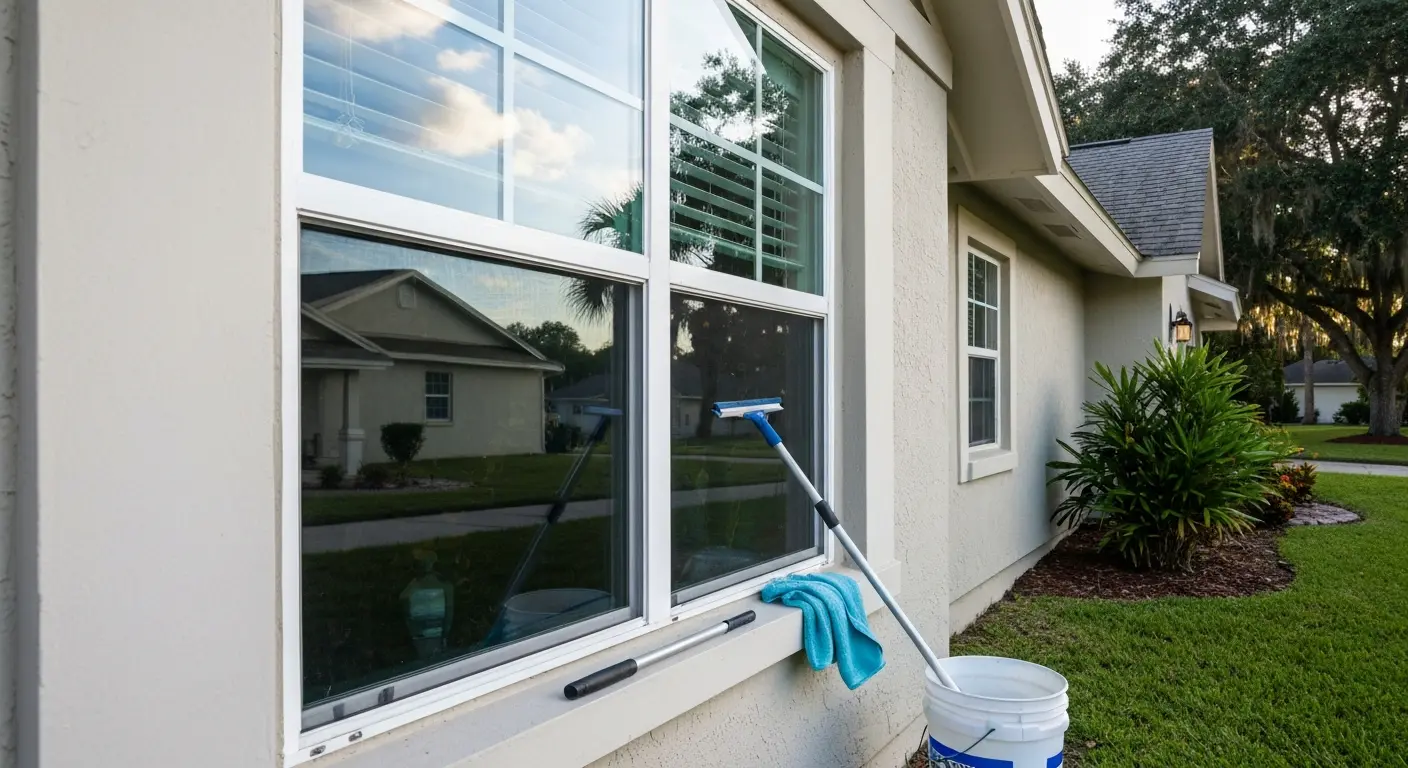 Interior and exterior window cleaning service