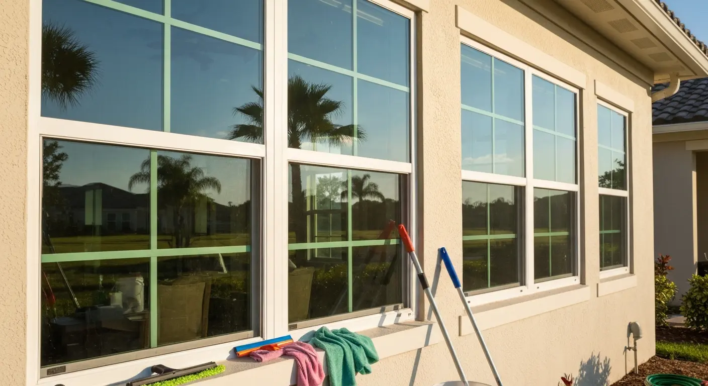 Residential window cleaning