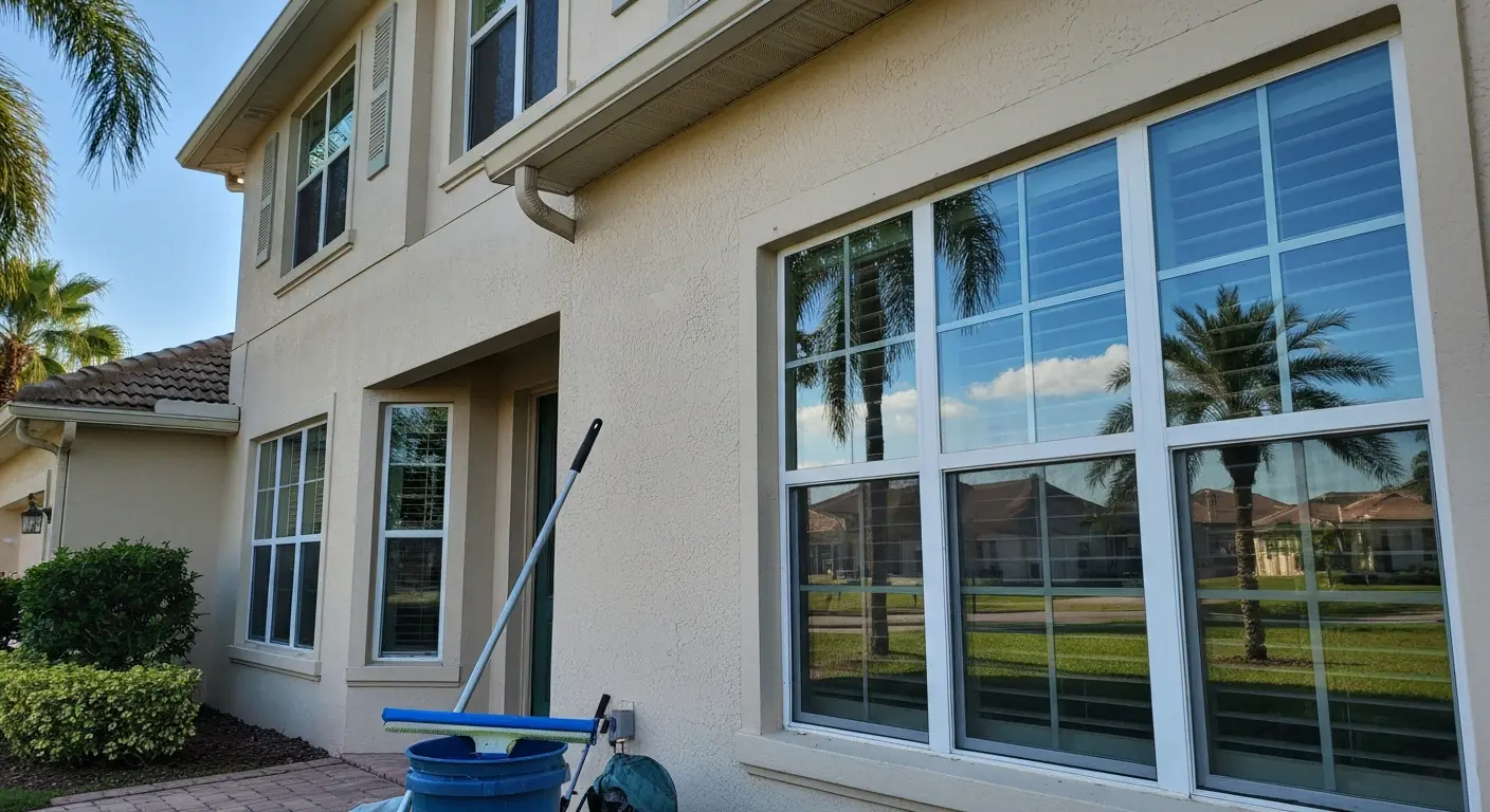 Professional window washing service