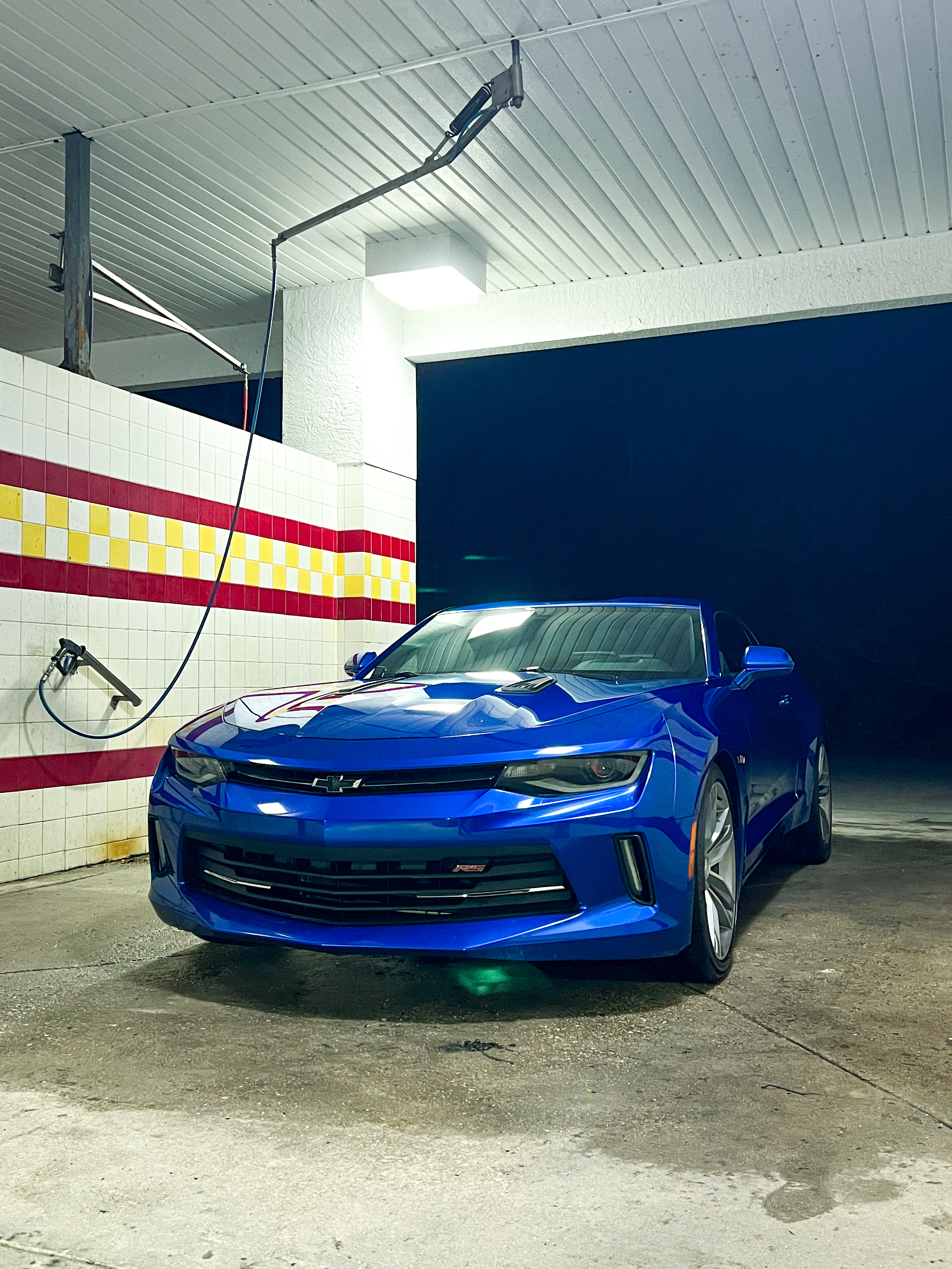 Detailed blue Camaro