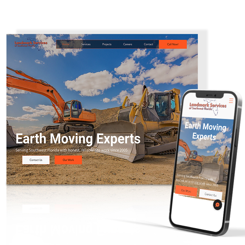 Landmark Services website design