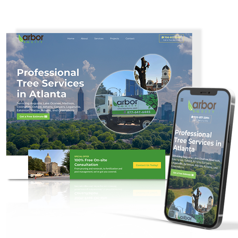 Arbor Equity website design