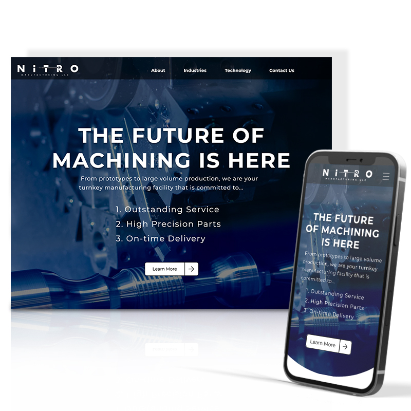 Nitro Manufacturing website design