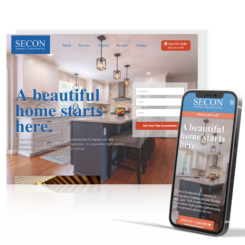 Sequence Construction website design