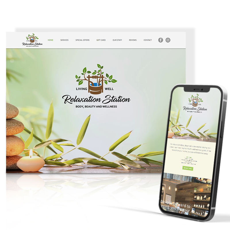 Relaxation Station website design