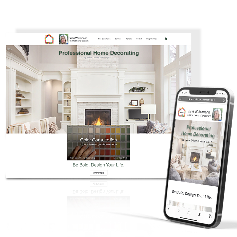 Home Décor Consulting website design