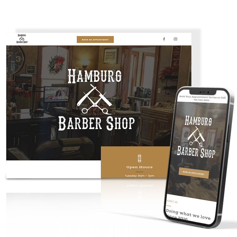 Hamburg Barber Shop website design