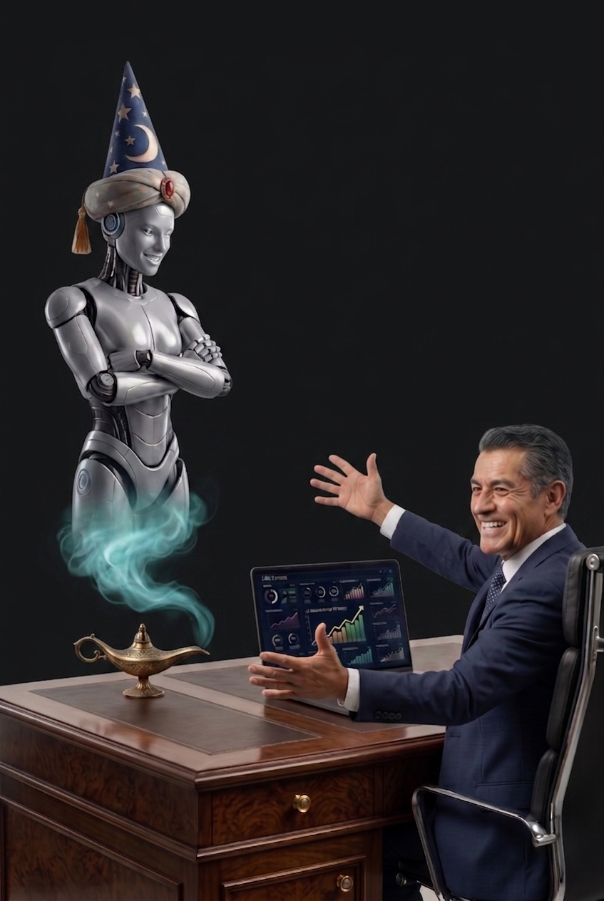 Un ejecutivo y su genio