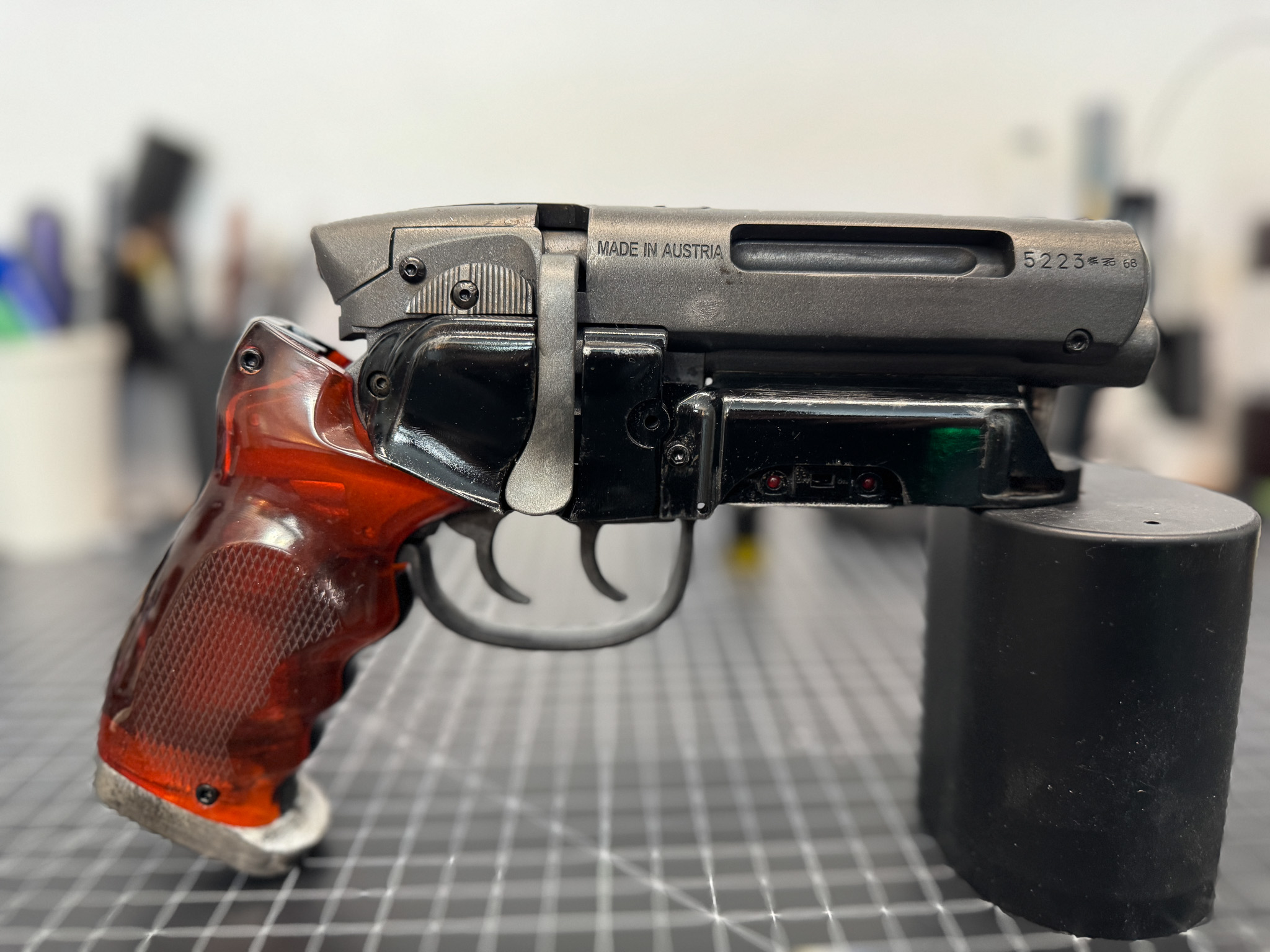 Clear resin grips