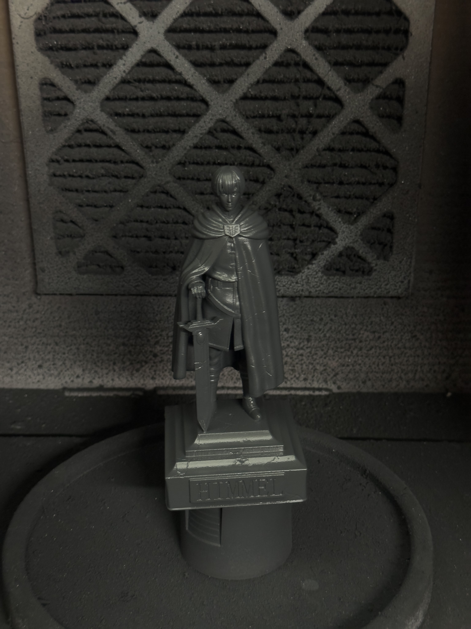 Finished statue