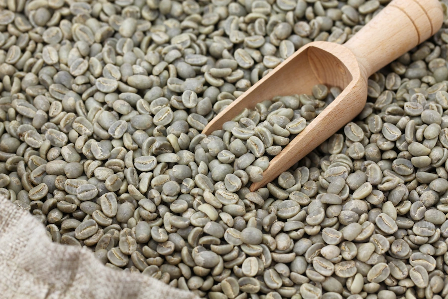 Green coffee beans