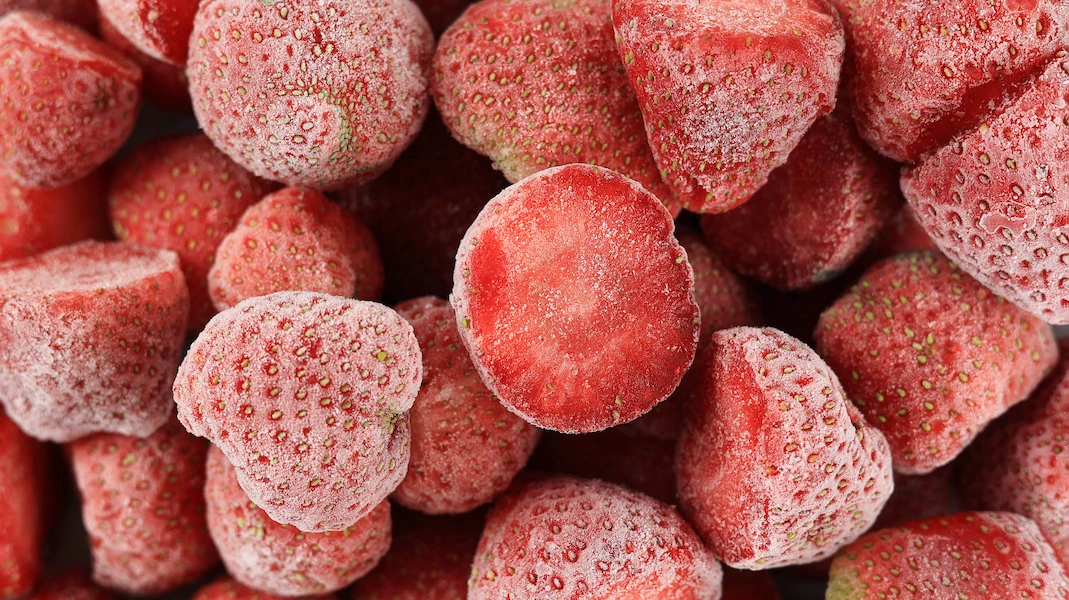 Frozen strawberries
