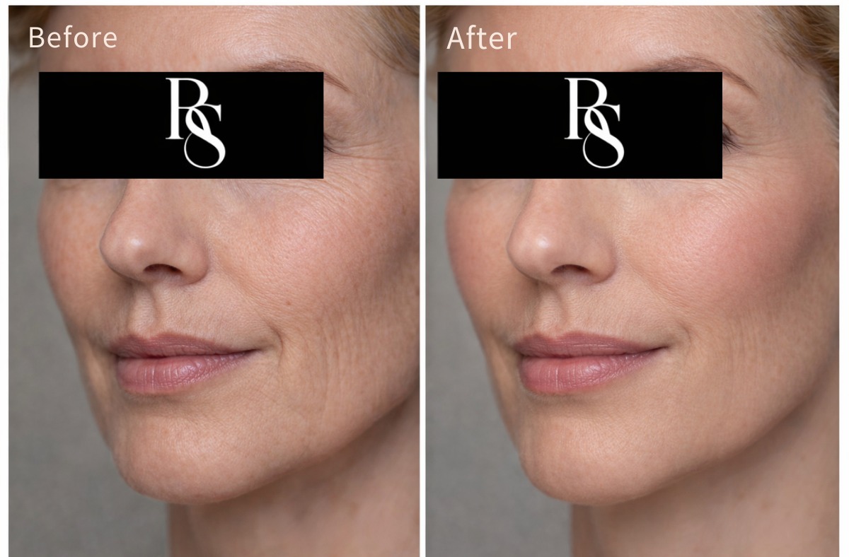 Woman with refreshed hydrated glowing skin after a Profhilo treatment in Johannesburg Woman with refreshed hydrated glowing skin after a Profhilo treatment in Johannesburg
