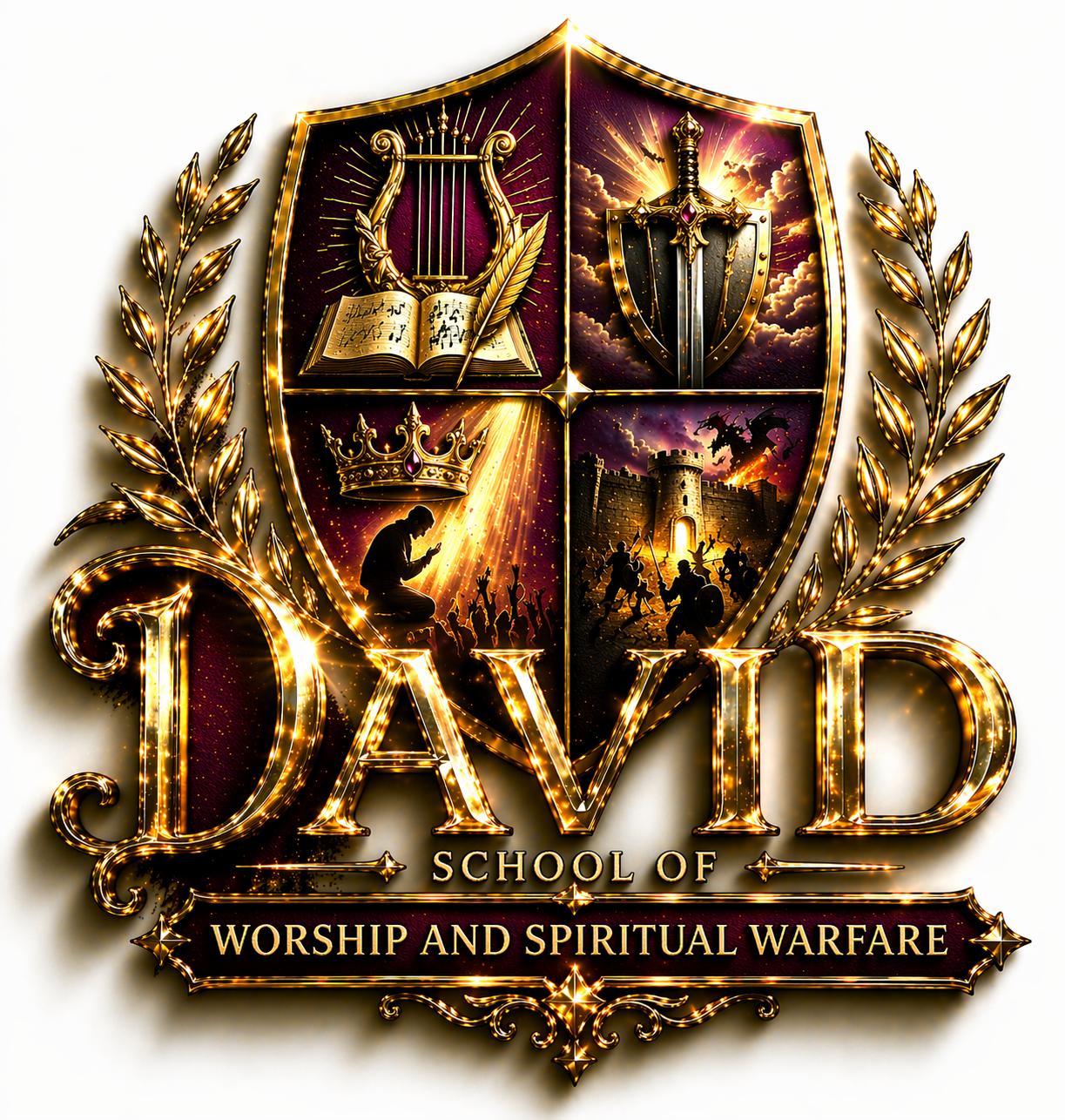 David School of Worship and Warfare crest