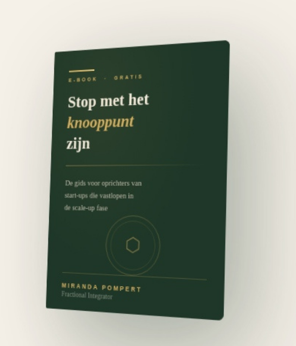 E-book: Stop met het knooppunt zijn