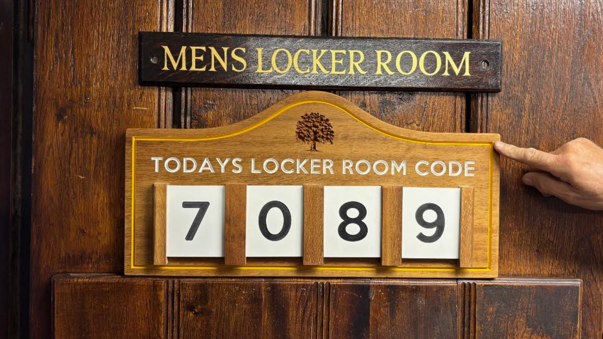 Tandridge Locker Room Golf Sign Tandridge Locker Room Golf Sign