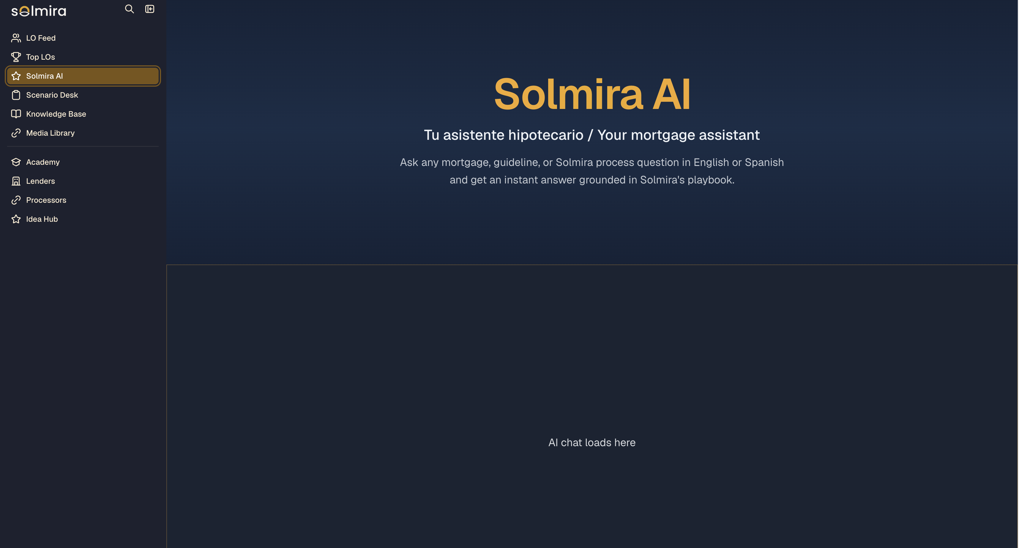 Solmira AI — bilingual mortgage assistant