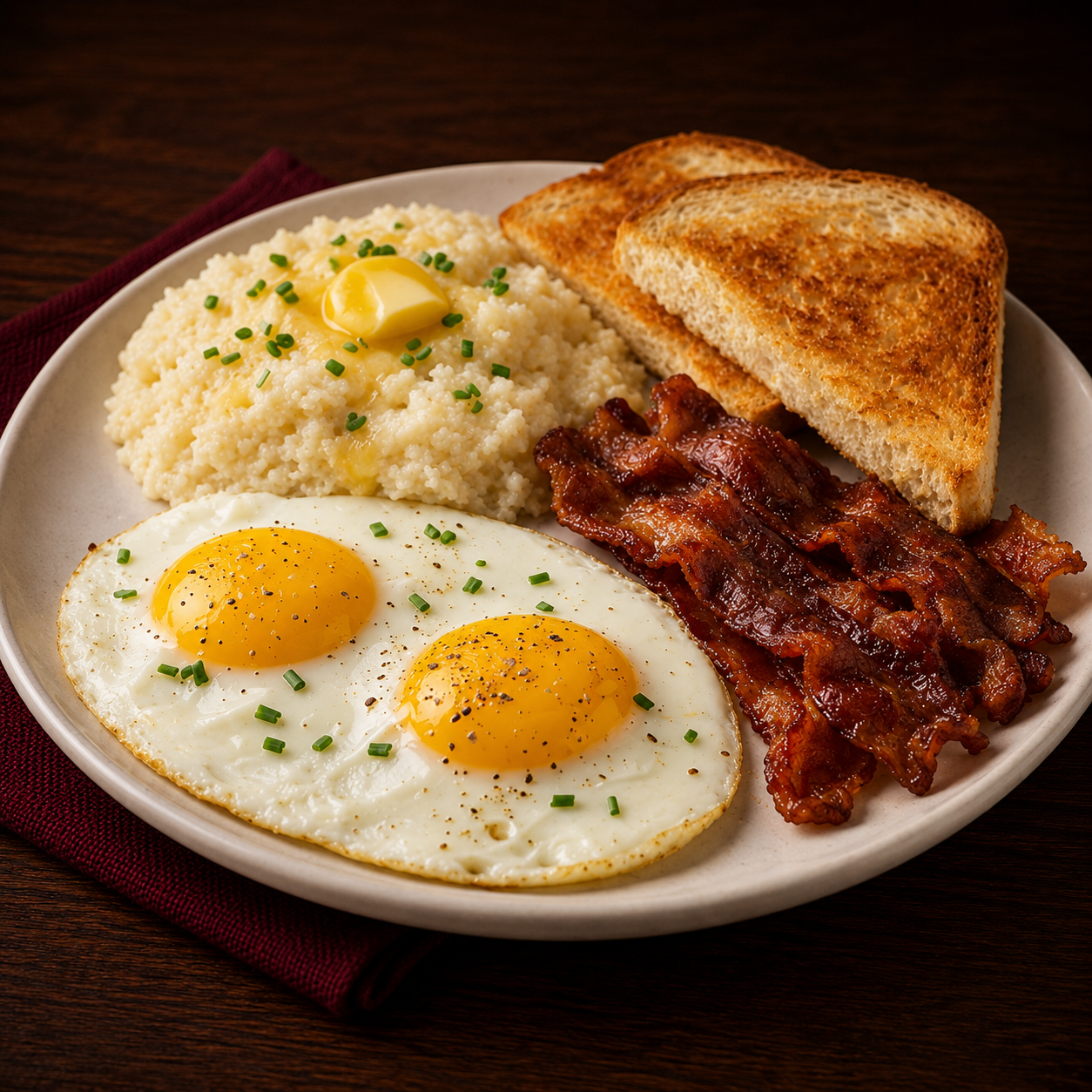 Breakfast combo plate at Kitchen Pride East
