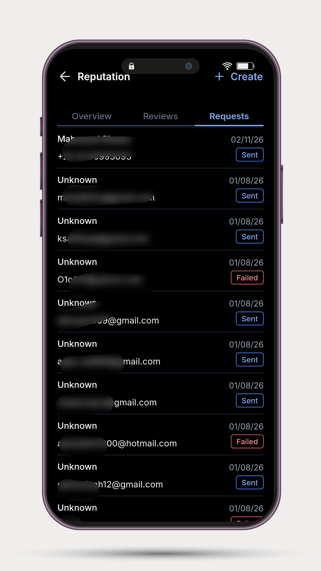 تبويب Requests — متابعة طلبات التقييم تبويب Requests — متابعة طلبات التقييم
