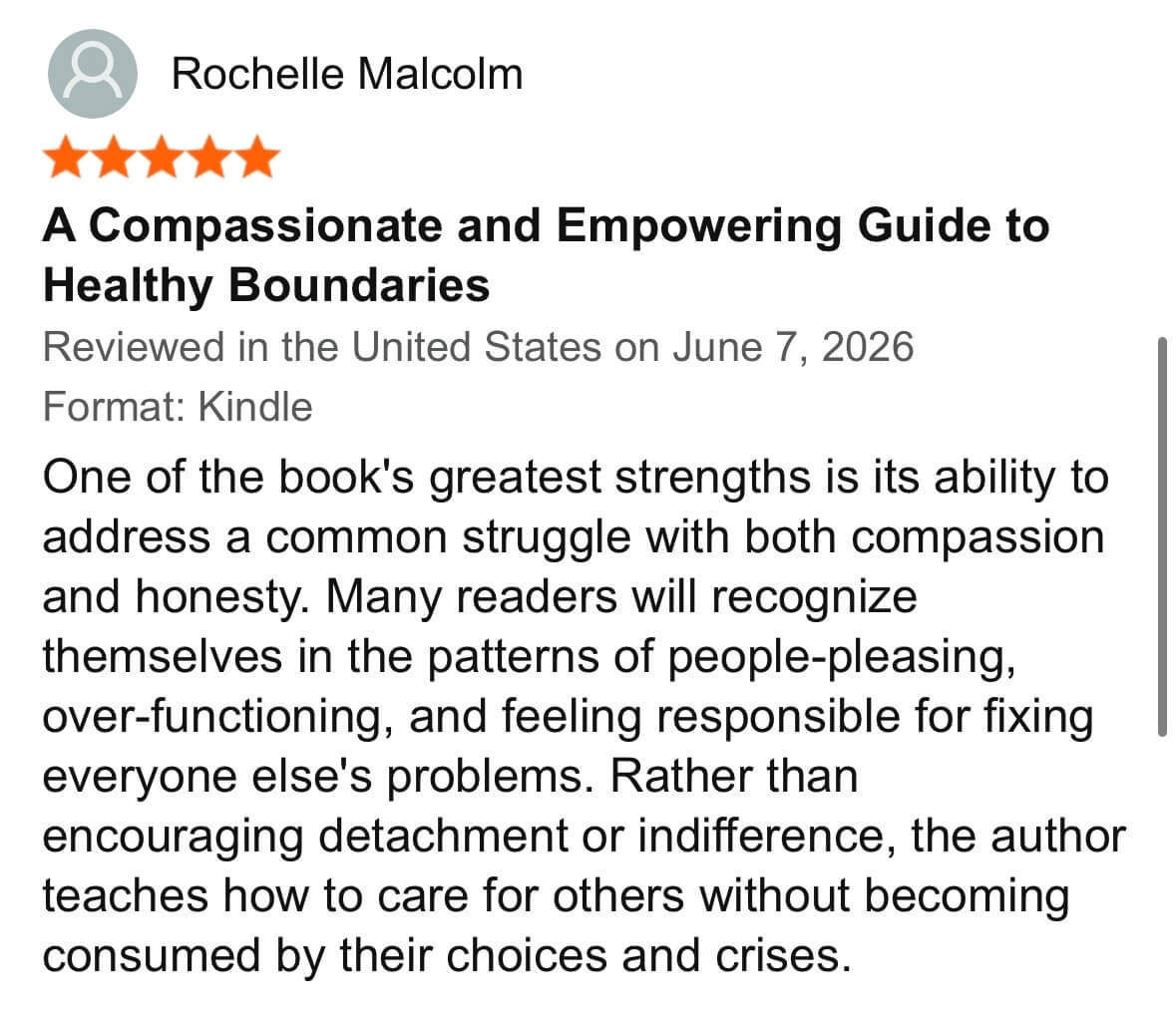 Reader review for Mind Your Own Lane