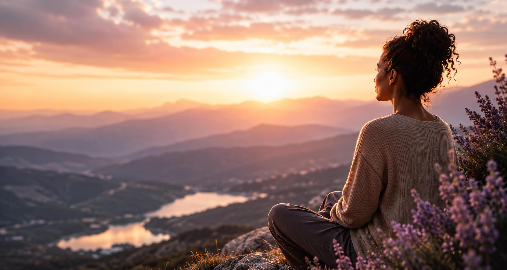 A calm meditation space
