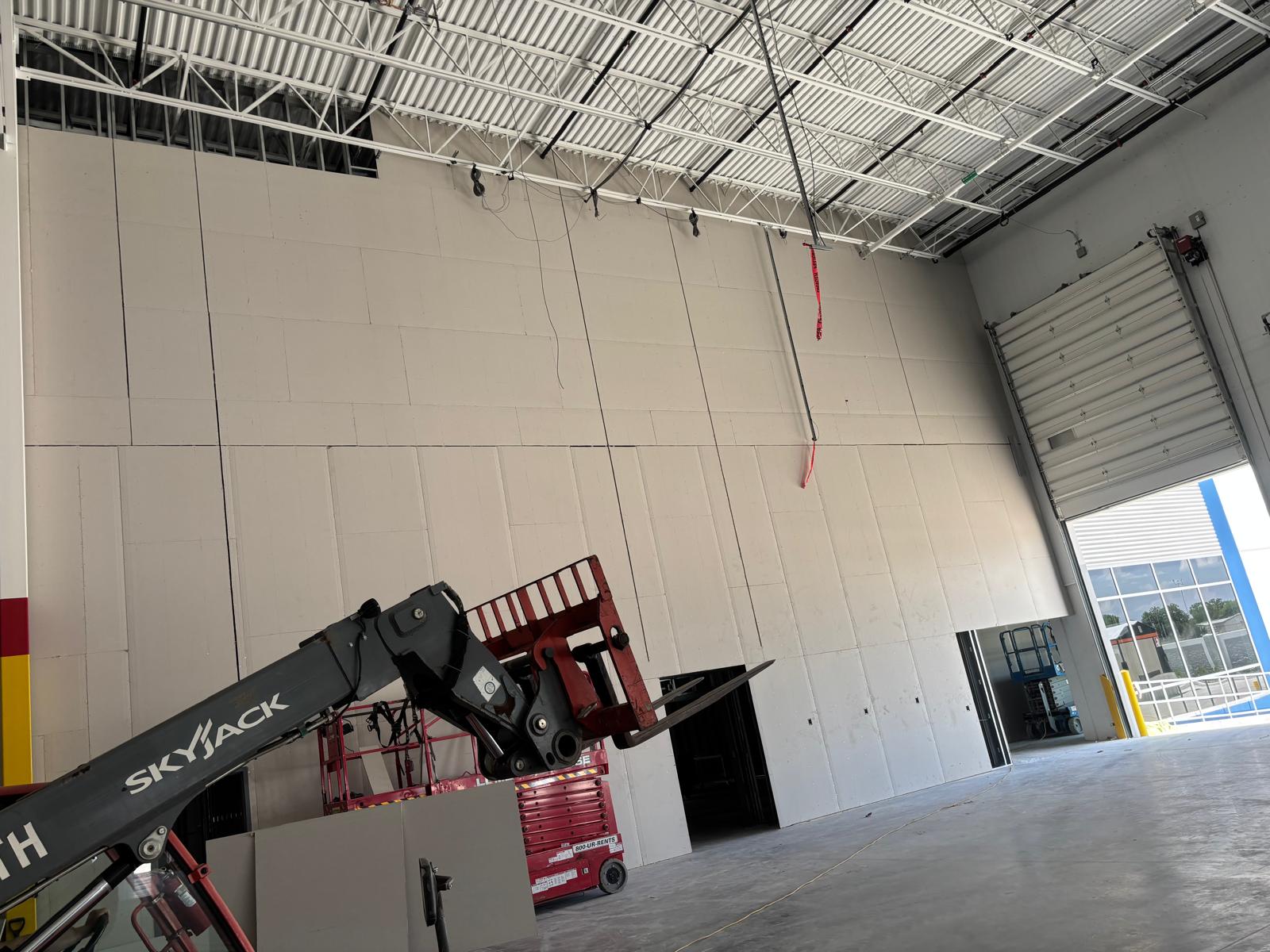 Detailed commercial finish work