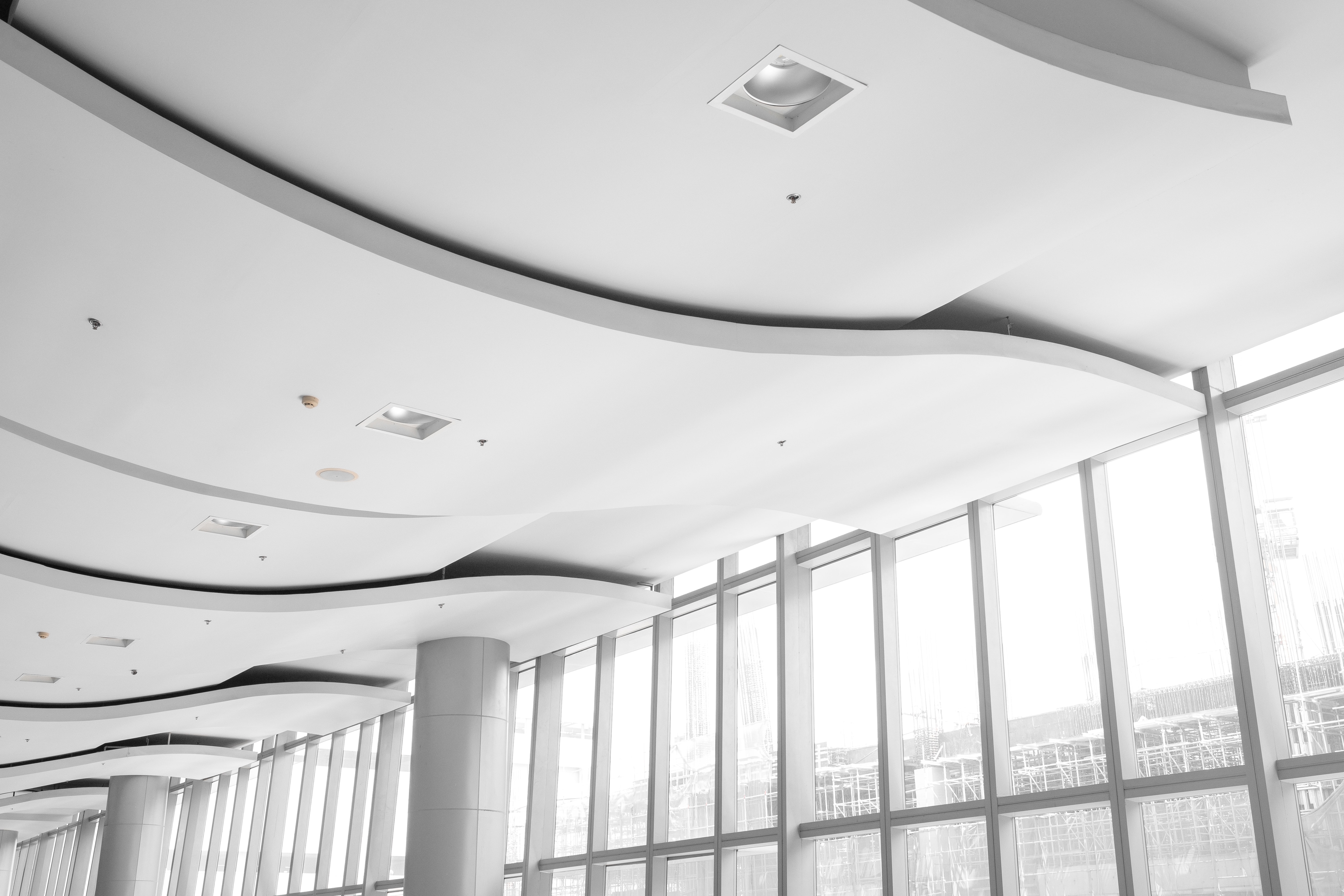 Commercial acoustic ceiling installation