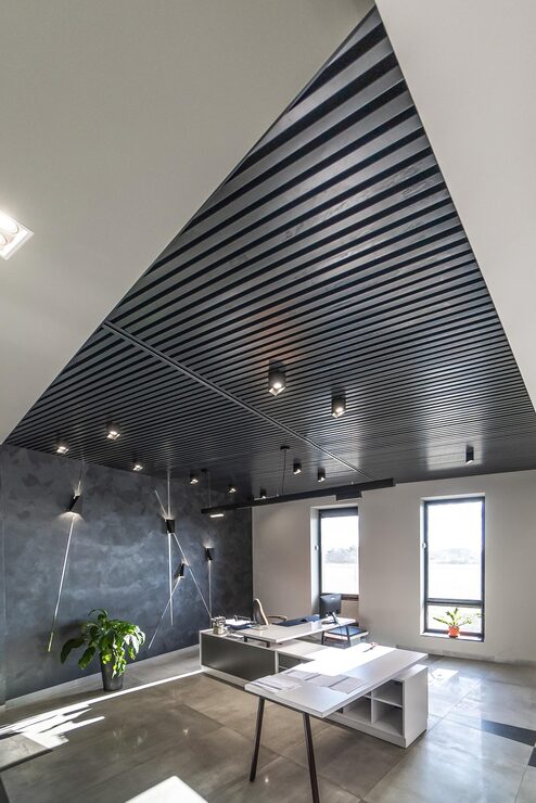 Commercial acoustic ceiling installation