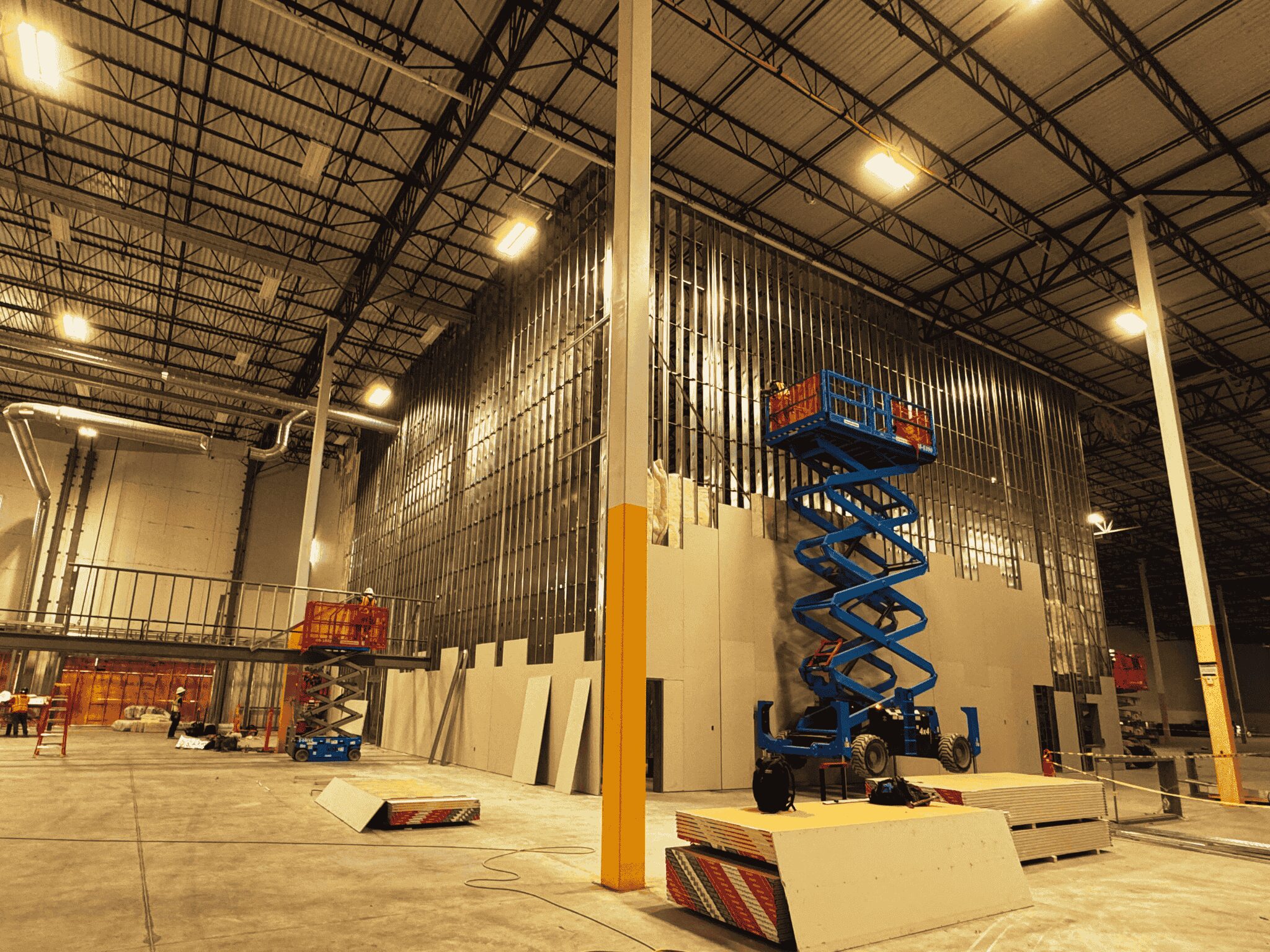Commercial metal framing project