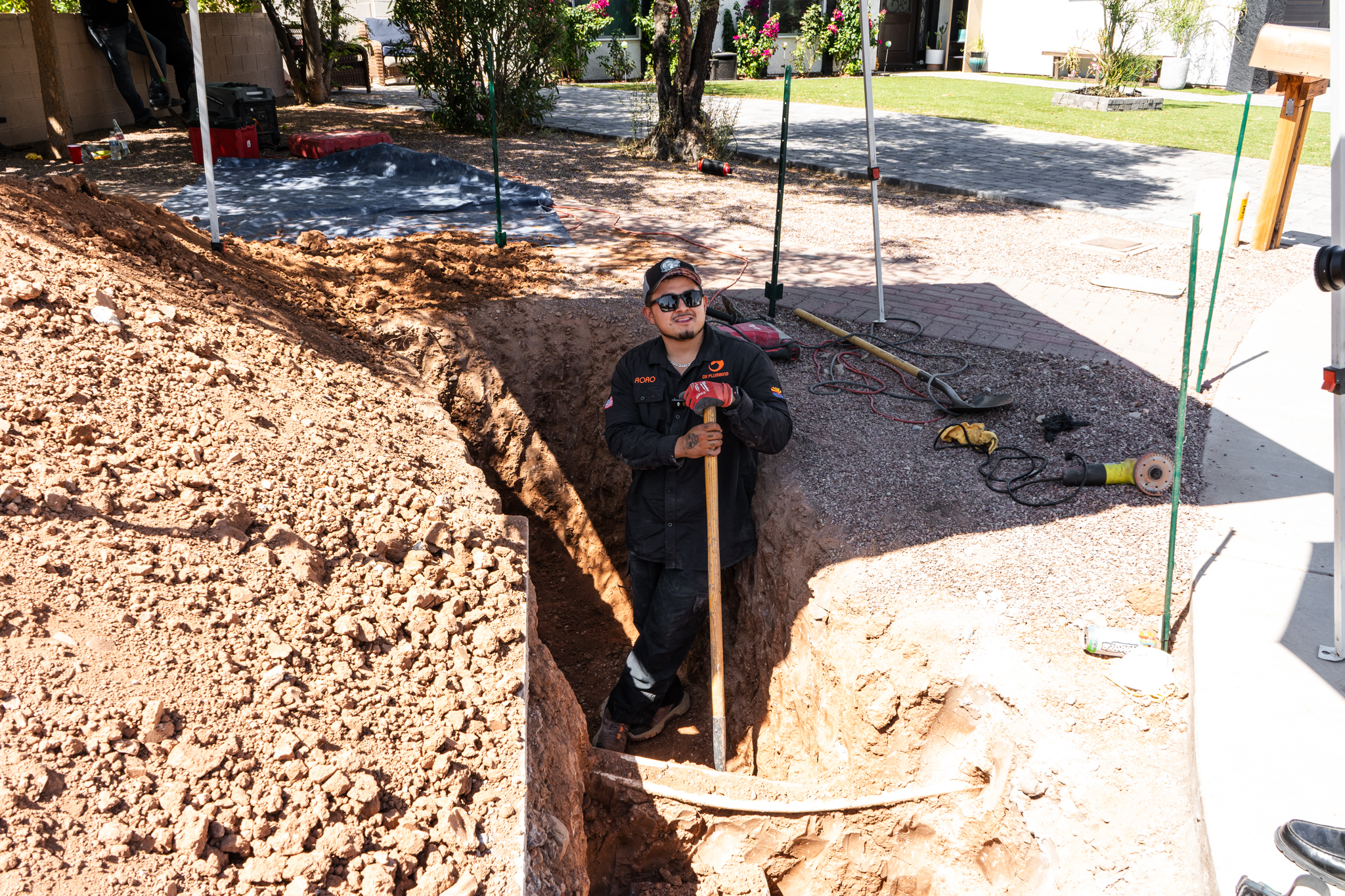 OX Plumbing front drain replacement job