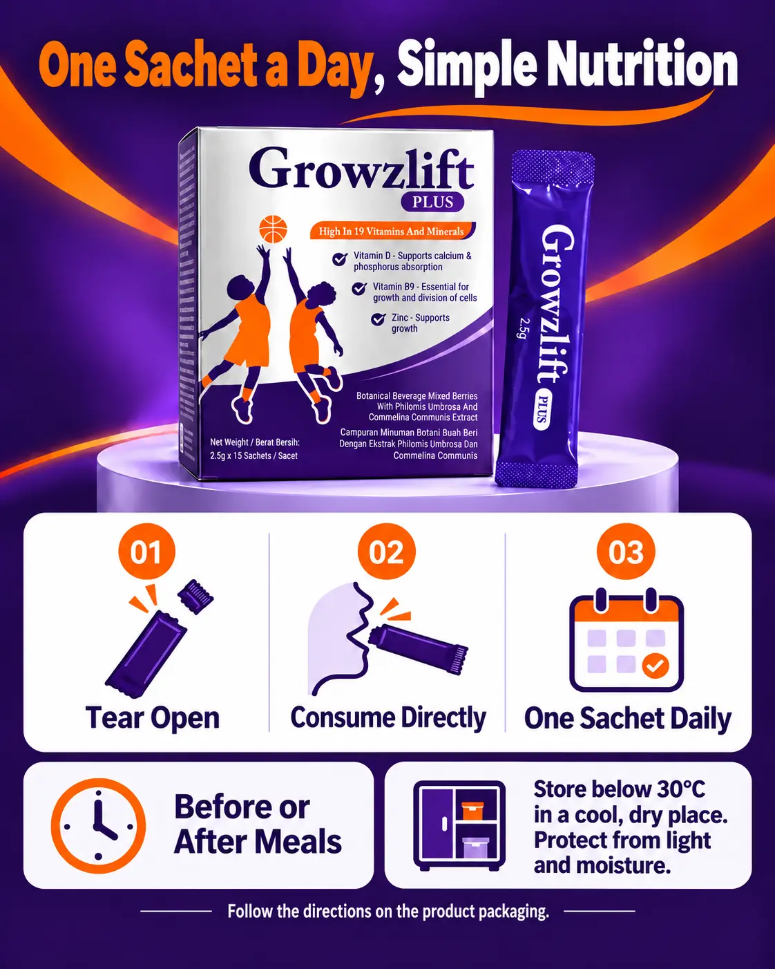 GrowzLift usage and storage guide