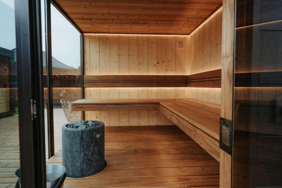 Custom outdoor sauna built in Raleigh NC