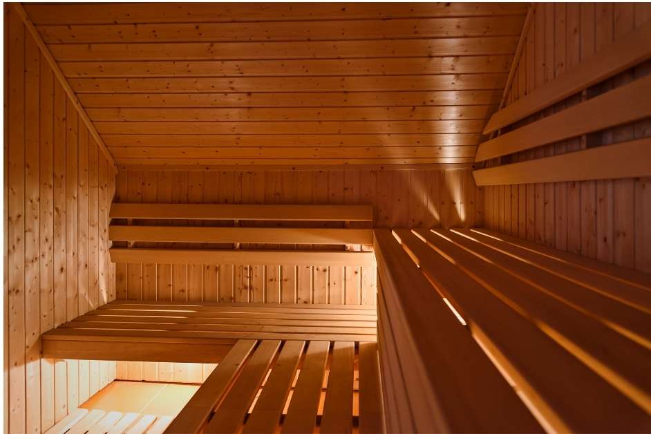 Outdoor custom sauna build in Western North Carolina