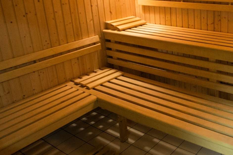 Custom cedar sauna interior in Asheville