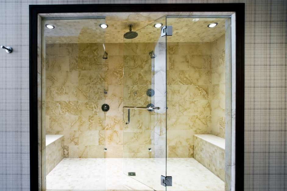 Luxury mosaic steam room