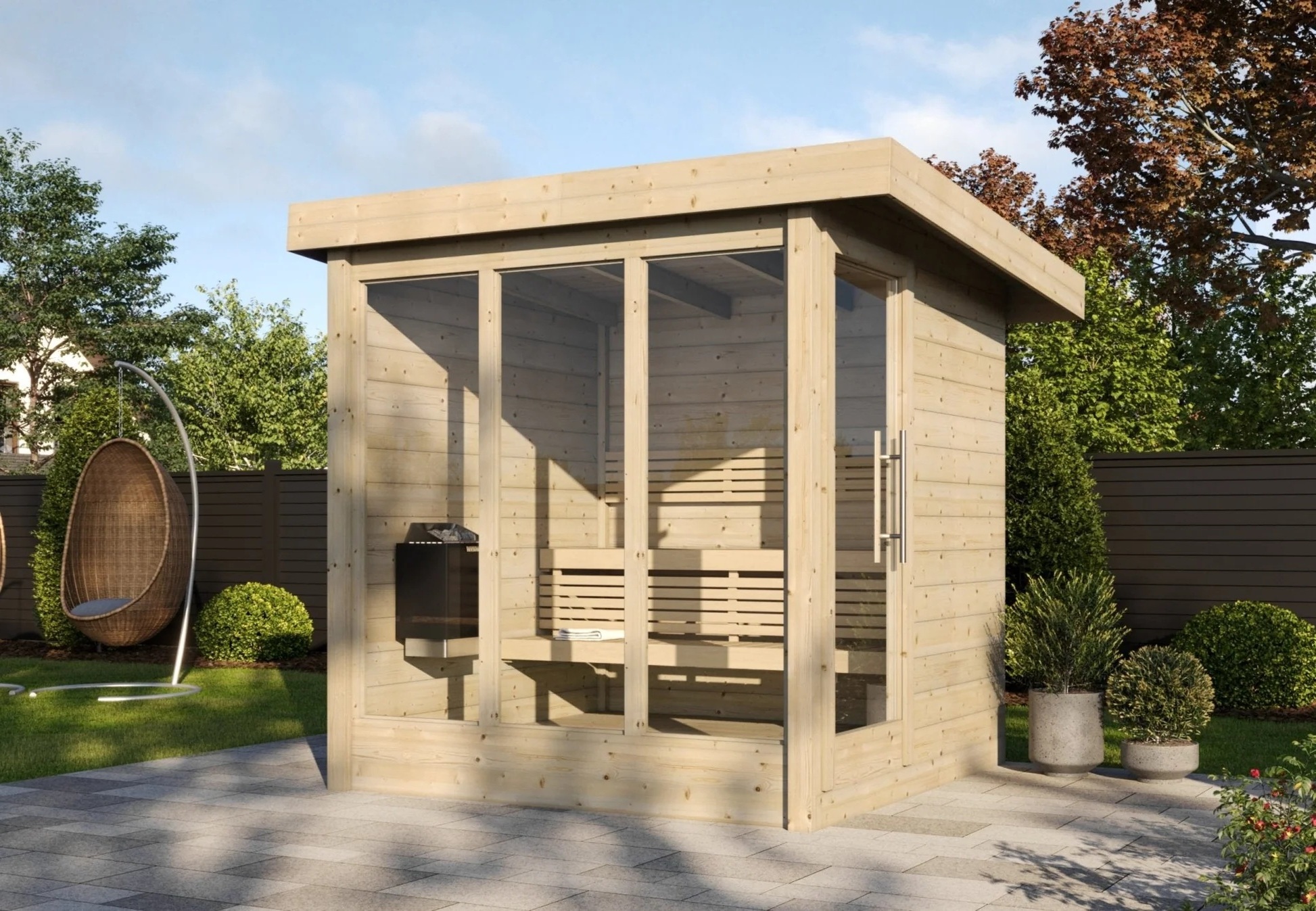 Pre-Built Sauna Installation