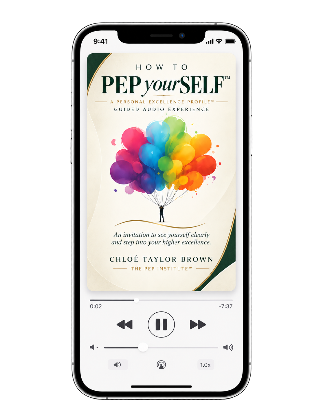 How to PEP yourSELF guided audio experience by Chloé Taylor Brown