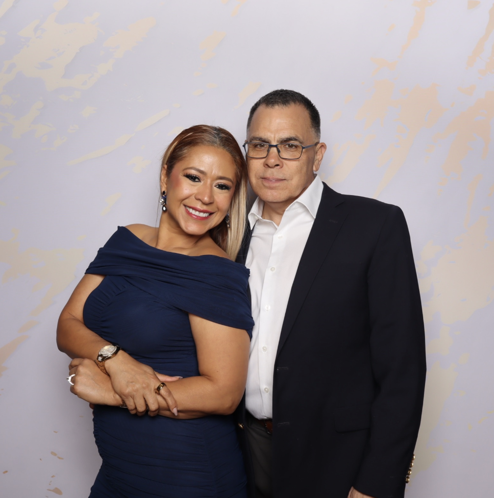 Guests in formal attire at a premium Photo-N-Go corporate experience