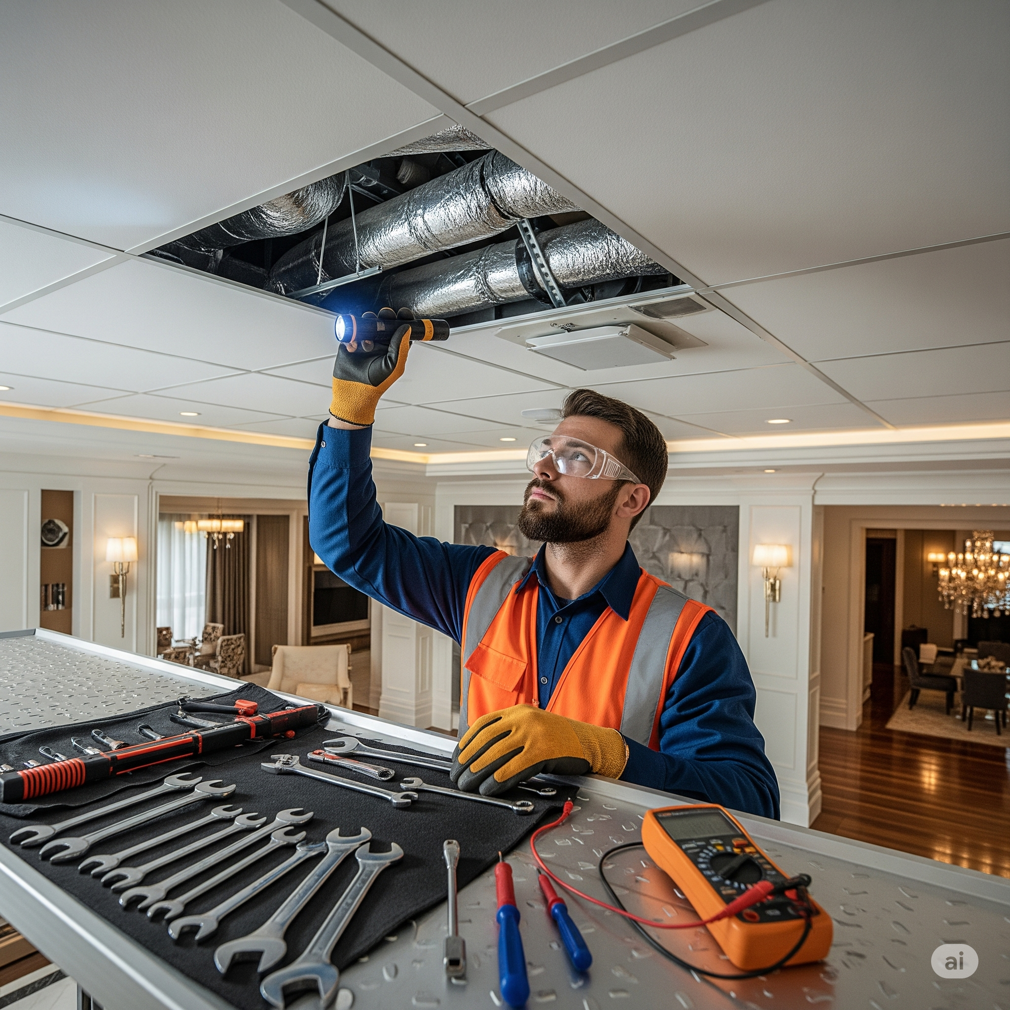 HVAC duct installation