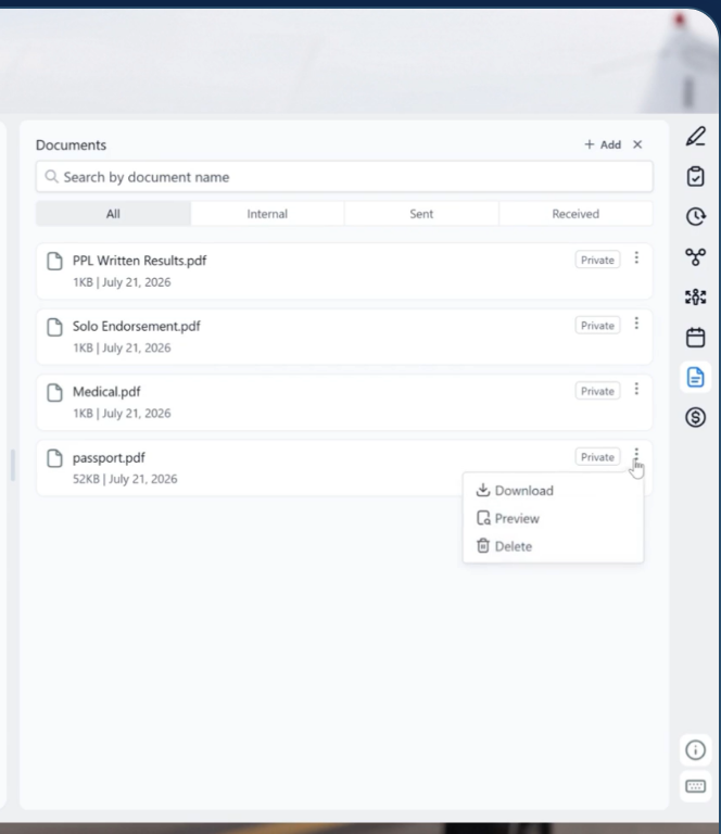 Student document repository