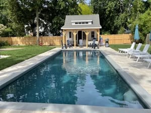 Outdoor landscape lighting in Newport