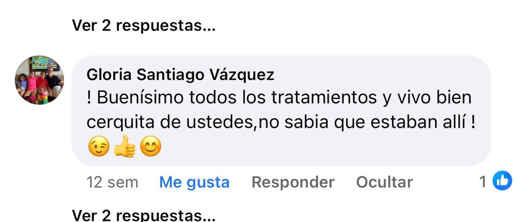 Mensaje de una clienta de MB Skincare Spa