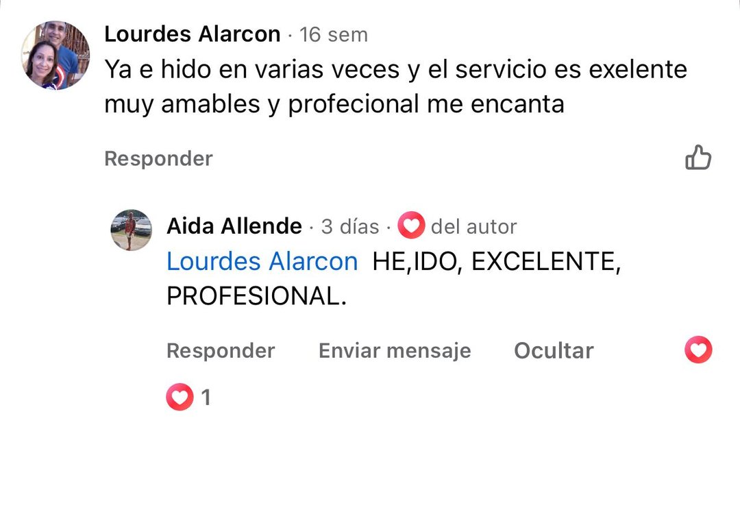 Mensaje de una clienta de MB Skincare Spa