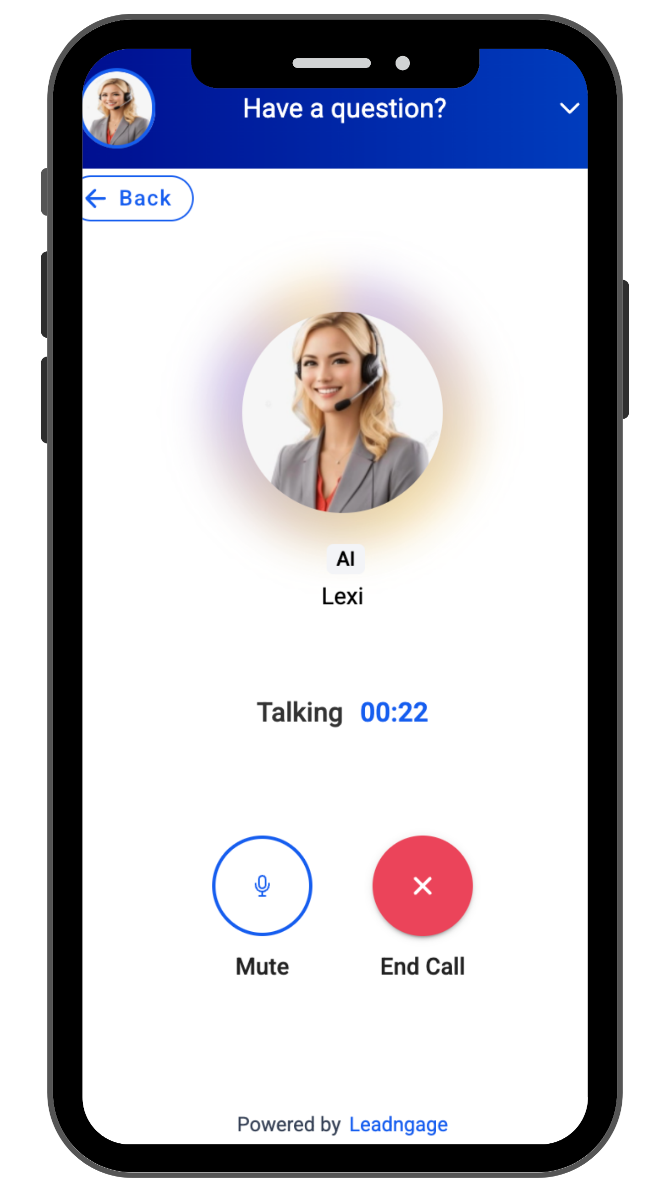 Live Voice Chat Interface
