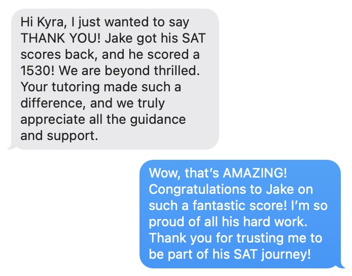 Student Success Screenshot