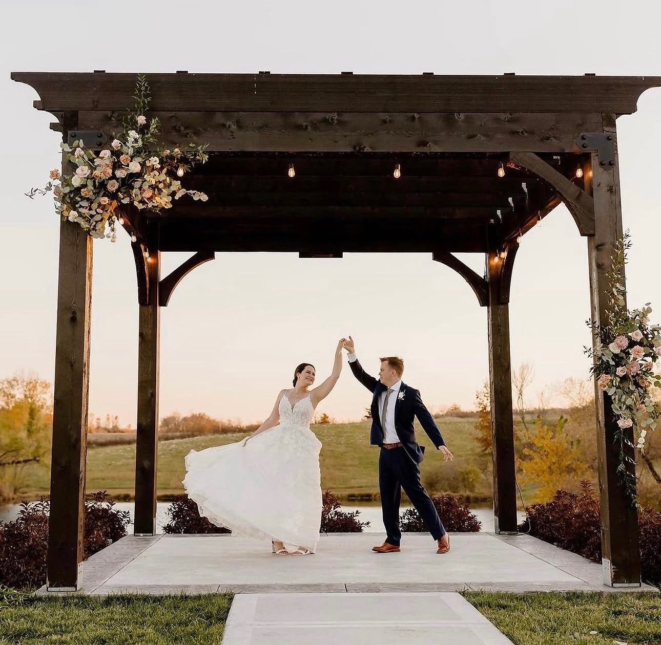 Outdoor ceremony site at The Bell of Camden Point