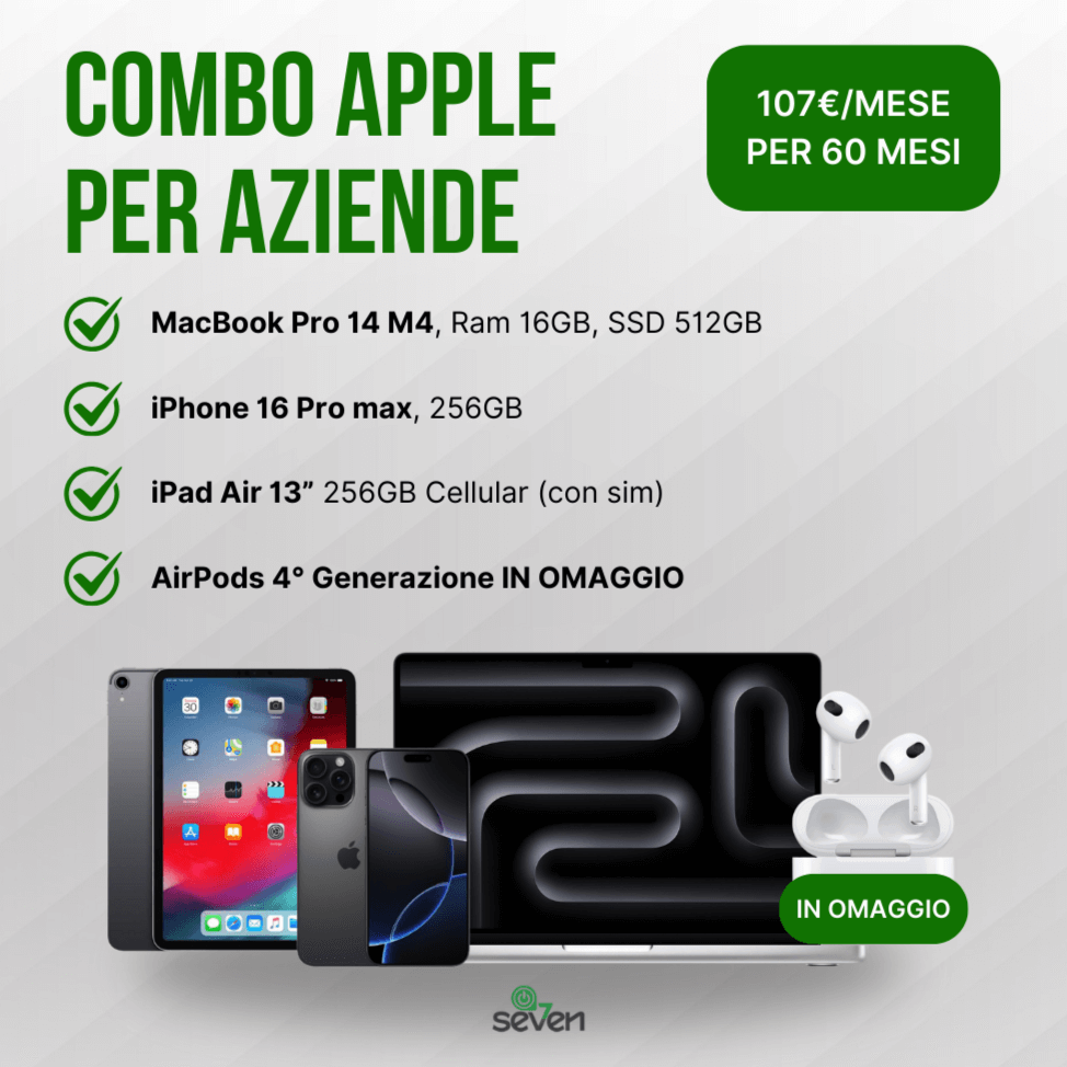 Noleggio combo Apple