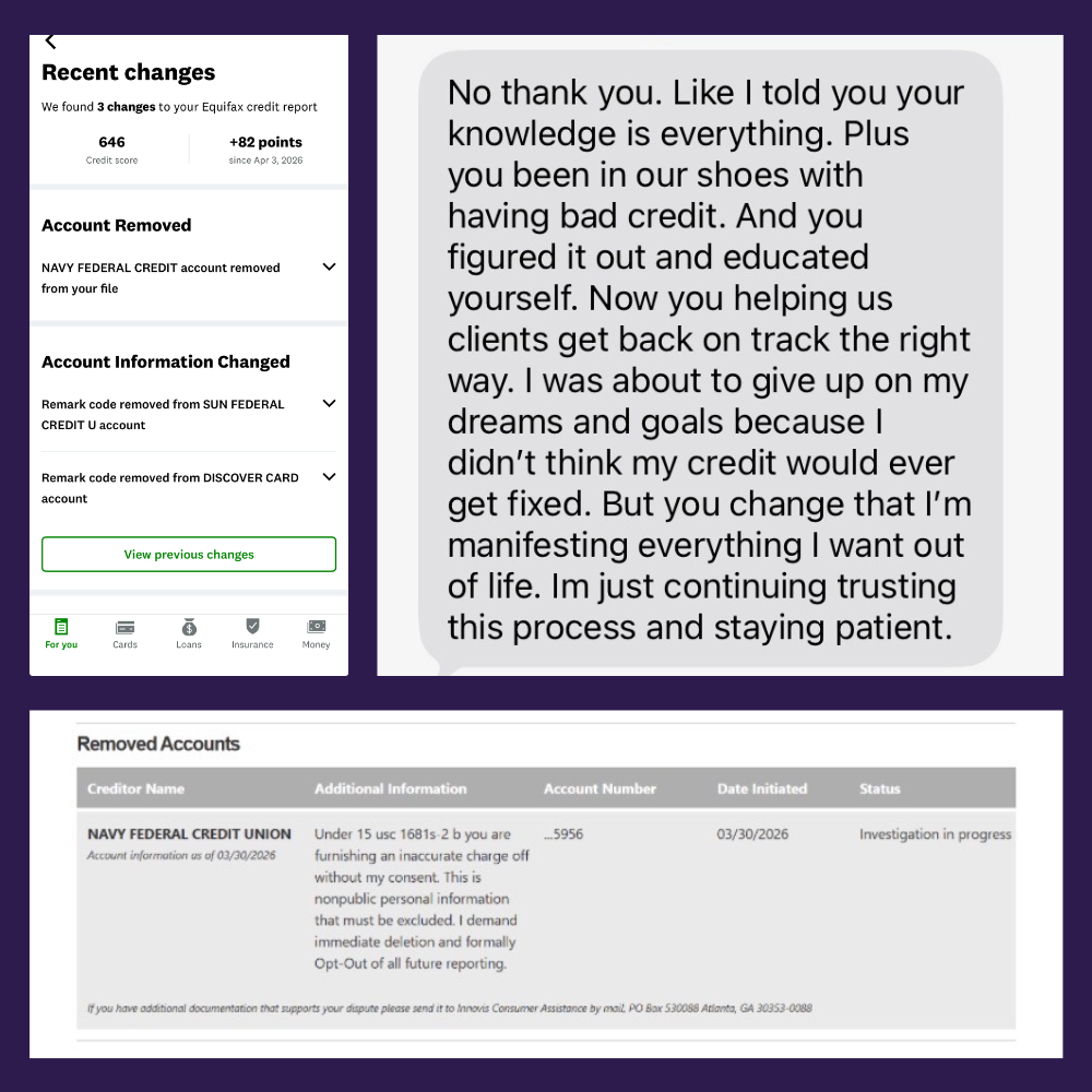 Credit result proof