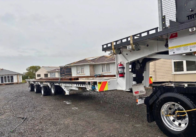 Clean white freight truck after professional detailing by Hard and Fast Detailing in Auckland