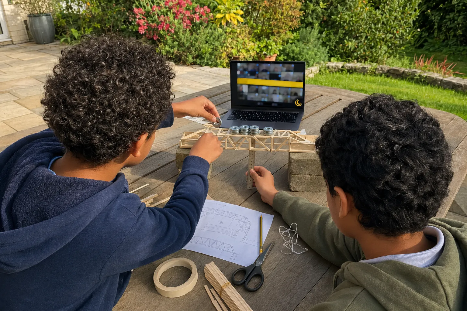 Community gathering at a Crescent Pathways outdoor meetup